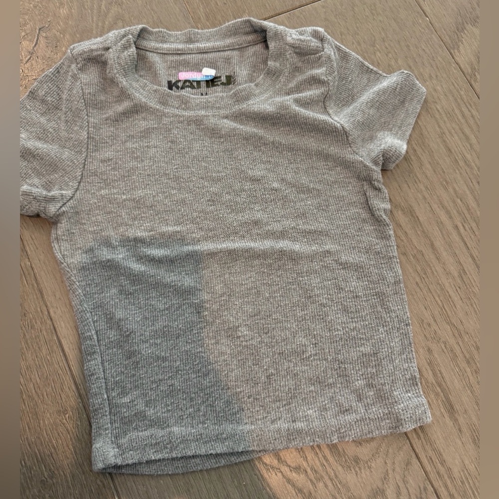 Katie J NYC Livi Tee Heather Gray Kids